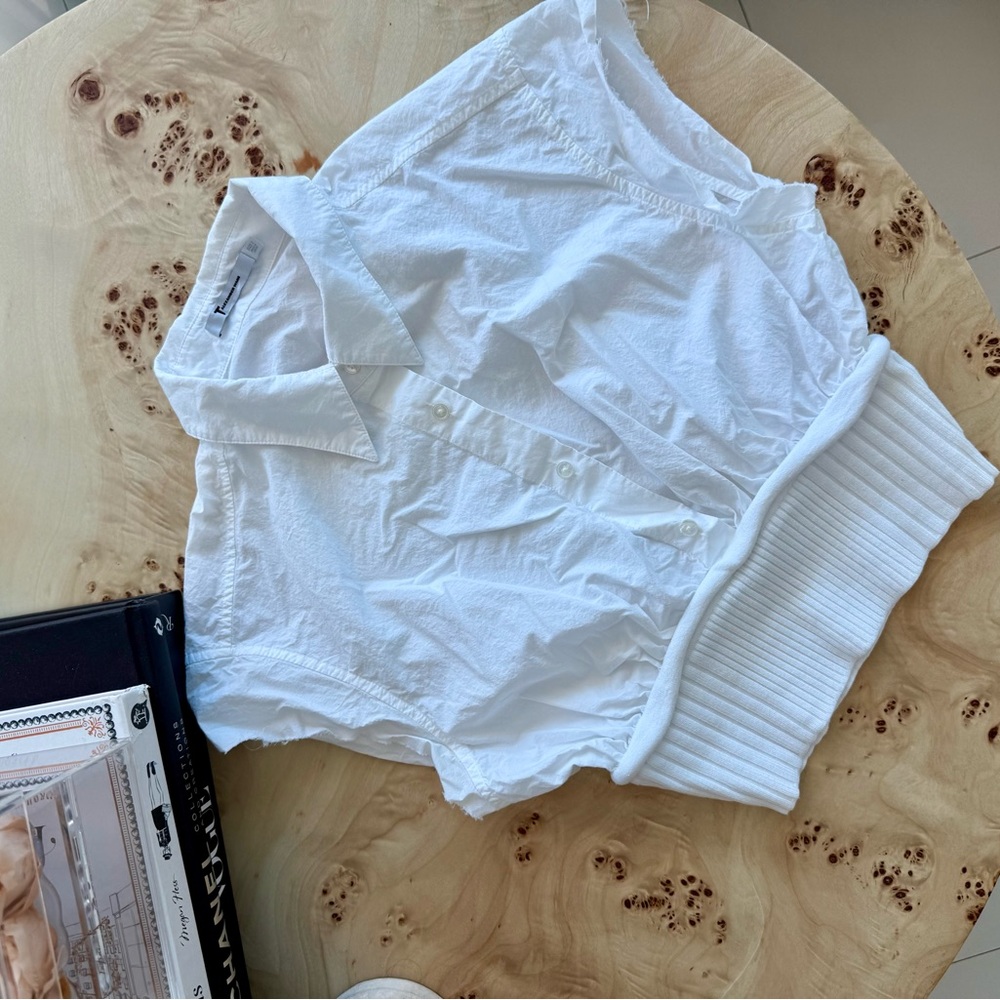 Alexander Wang Ivory Textured Top